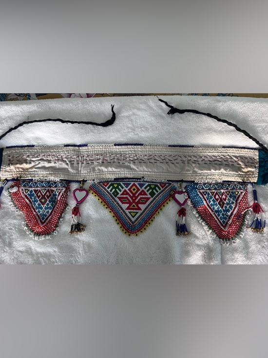Afghan Beaded Kuchi Tribal Belt Heart Belt